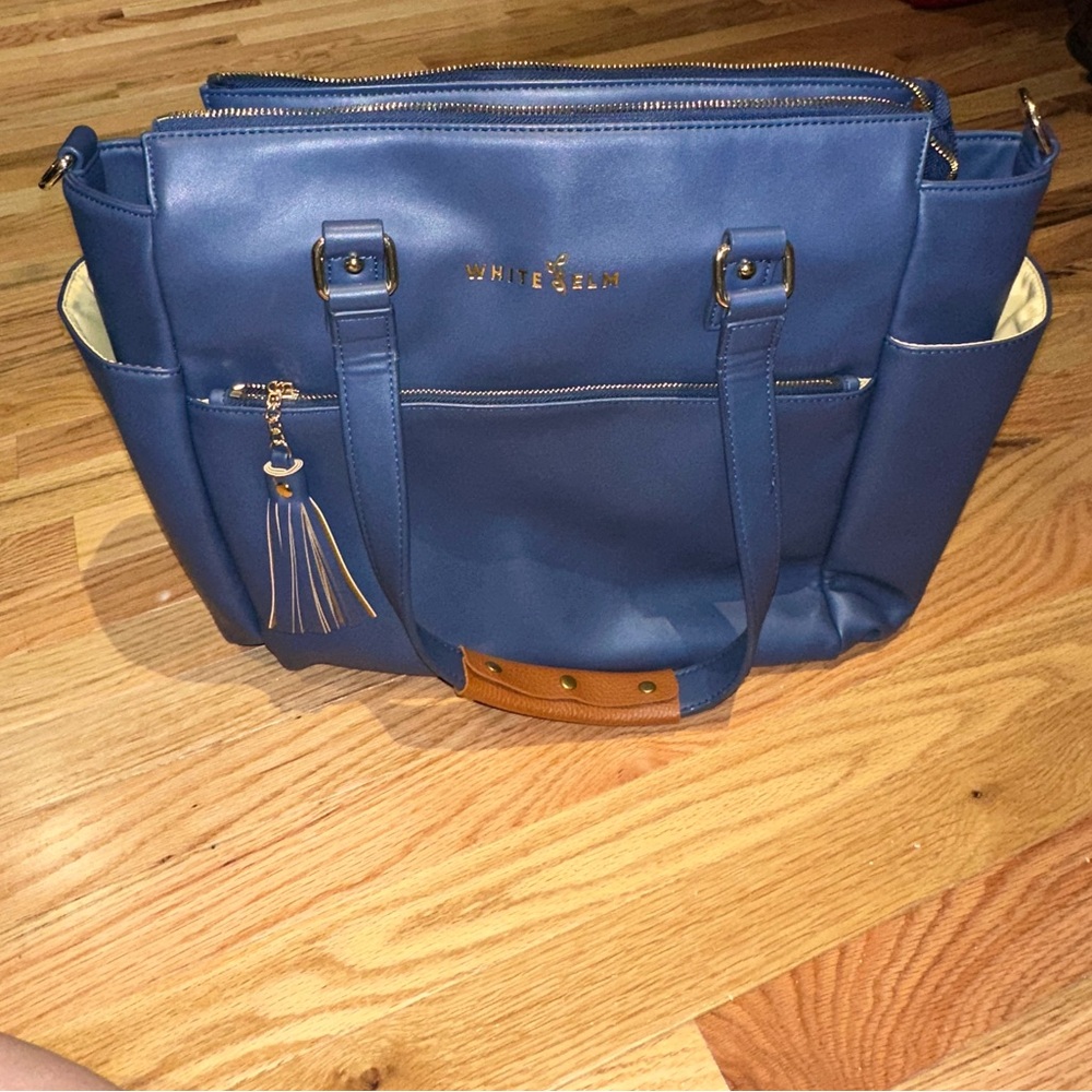 White Elm GEMINI CONVERTIBLE BACKPACK Blue Tote Bag